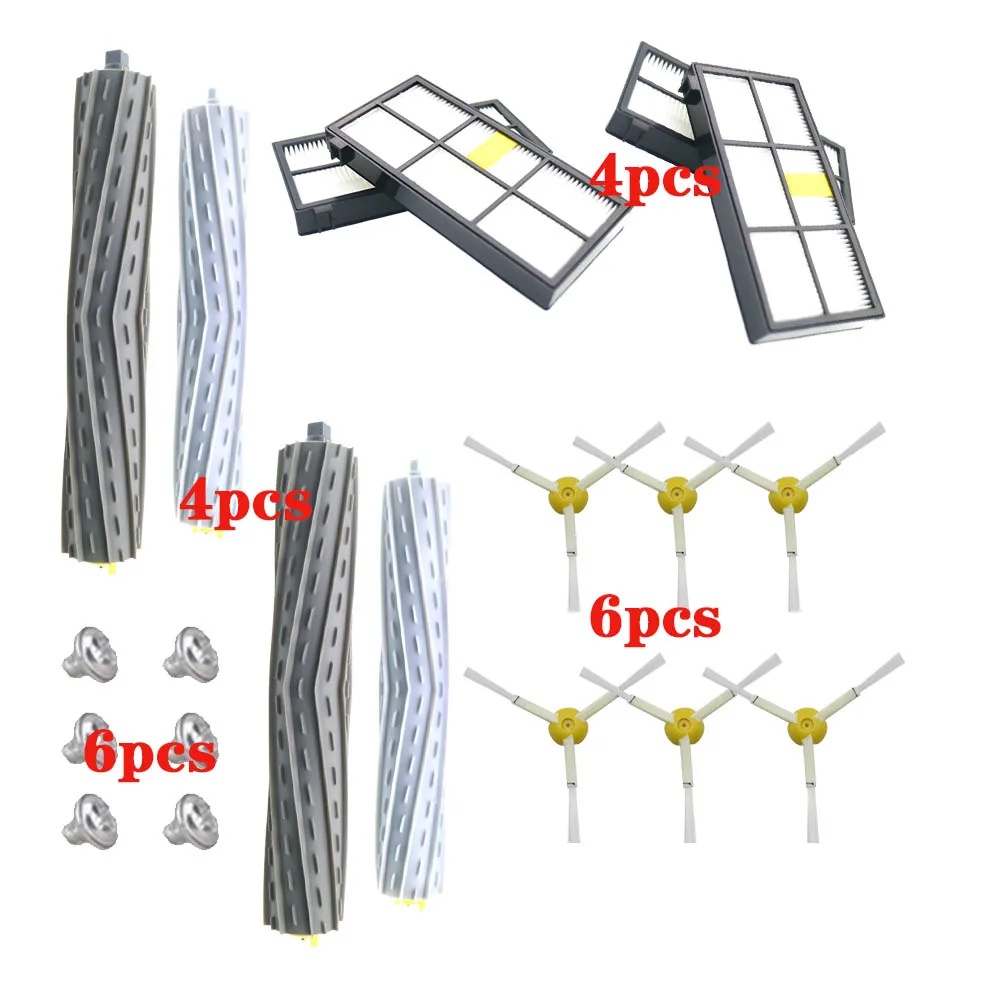 

HEPA Filters & Brushes kit for iRobot Roomba 870 880 890 800 900 Series 860 990 960 980 Robot Vacuum Cleaner Parts Accessories