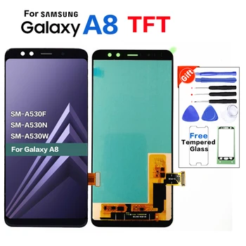 

For Samsung A8 2018 A530 LCD Display Touch Screen Digitizer Assembly For A8 2018 A530 LCD Display Replacement Parts With Tools