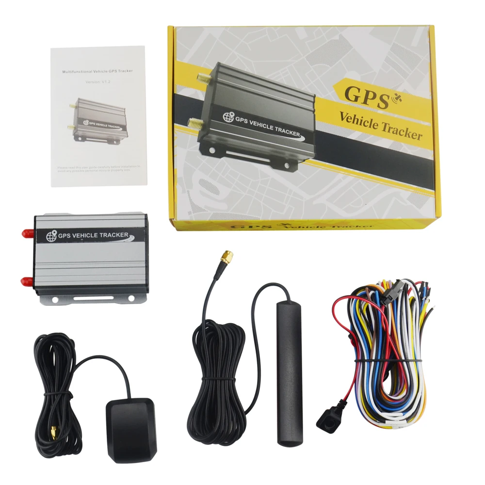 with box no relay Многофункциональный автомобильный gps-трекер X1 устройство слежения в реальном времени с сигнализацией geo-забор двигателя/состояние двери/температура сигнализации - Цвет: with box no relay