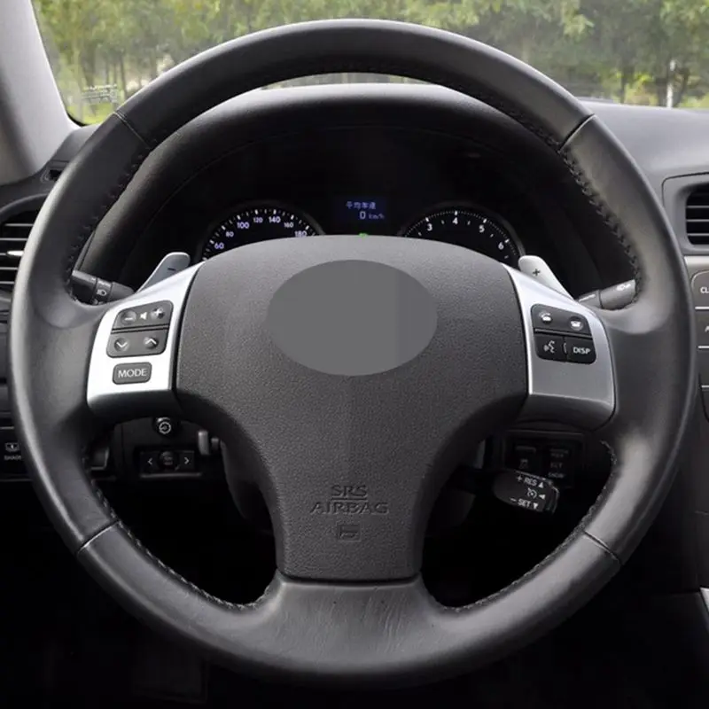 Ручная работа, Черная мягкая искусственная кожа, чехол на руль для Lexus IS IS250C IS250 IS300 IS350 IS300C IS350C F SPORT