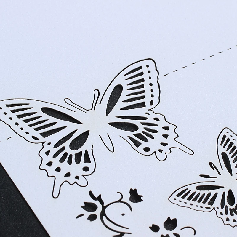 60x Butterfly Flower Place Table Numbers Guest Seating Name Cards for Wedding Party Decoration(White
