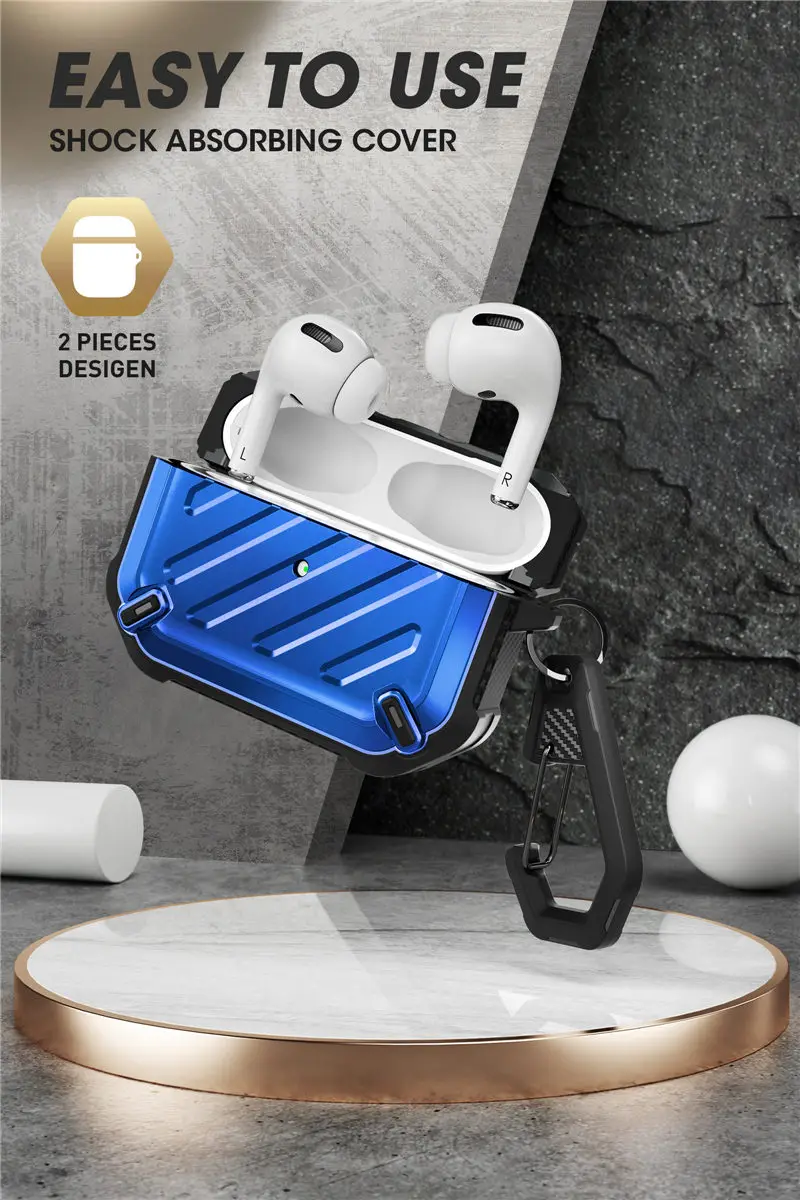 inteiro, capa protetora robusta, mosquetão para Apple, 2019