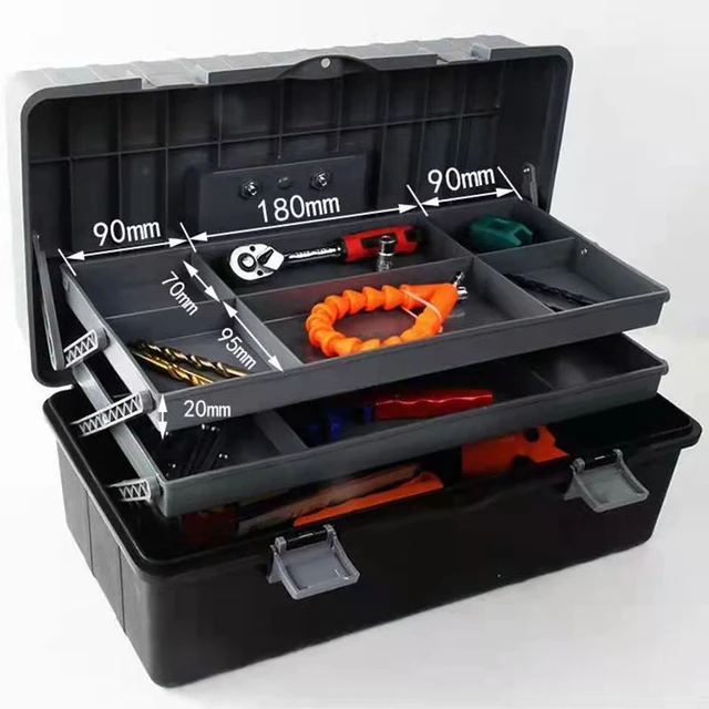 Three-Layer Plastic Multipurpose Model Building Tool Storage Box