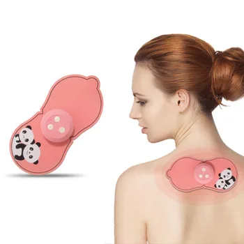 

Mini Neck Massager Cervical Massage Stimulator Stickers Rechargeable Body Massager Physiotherapy Instrument Muscle Relief Pain