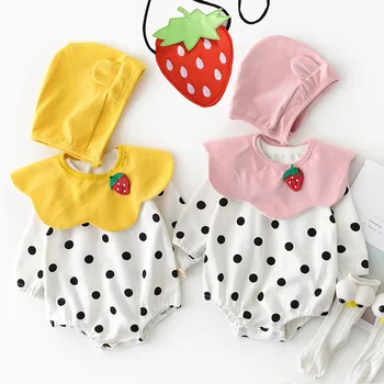 

2020 Newborn Baby Clothes 0-24M Newborn Infant Baby Girl Autumn One-Piece Cute Princess Jumpsuit Outfit 3-24M Girl Bodysuit
