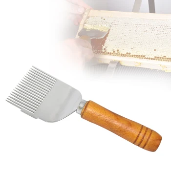 

Honey Cutter Scraper Honey uncapping fork Wooden handle Beekeeping Tools beehive Shovel Scratcher knife Equipment Honeycomb tool