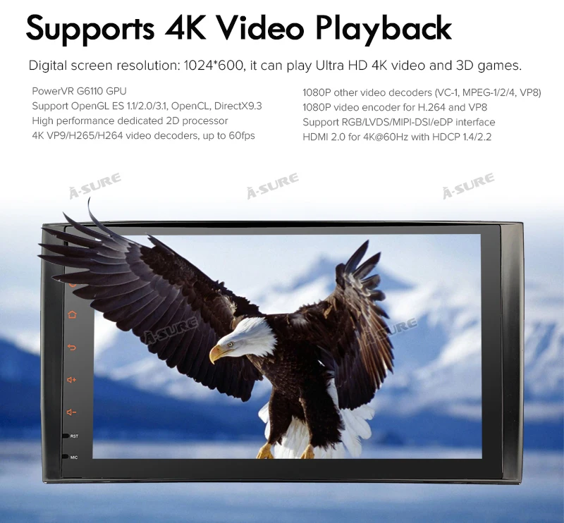 Flash Deal A-Sure 1 DIN Octa Core 4GB Android 9.0 Car Radio GPS DVD Player Navigation For Mercedes-Benz A/B Sprinter Vito Viano VW Crafte 12