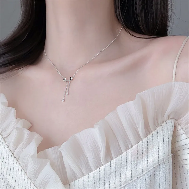 Милое ожерелье с подвеской в виде бабочки для женщин ювелирное изделие Новое