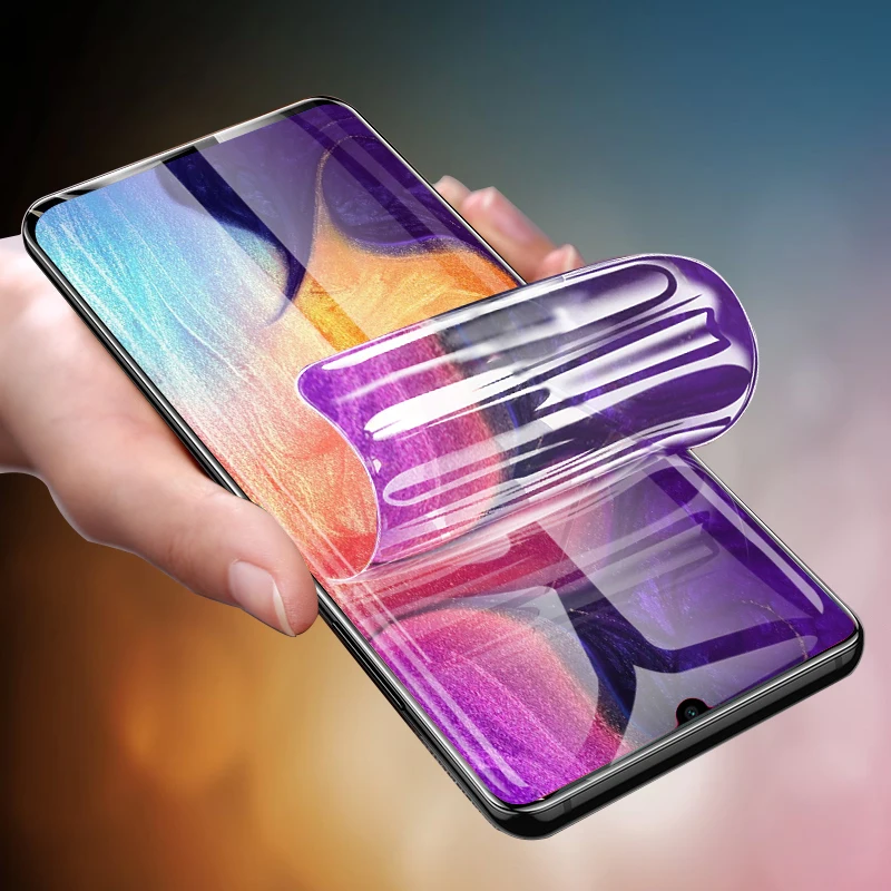 

New 30D Screen Protector For Samsung Galaxy A50 A10 A20 A70 Note10 8 9 Hydrogel Film For Samsung Note10 Plus A40 HD Soft film