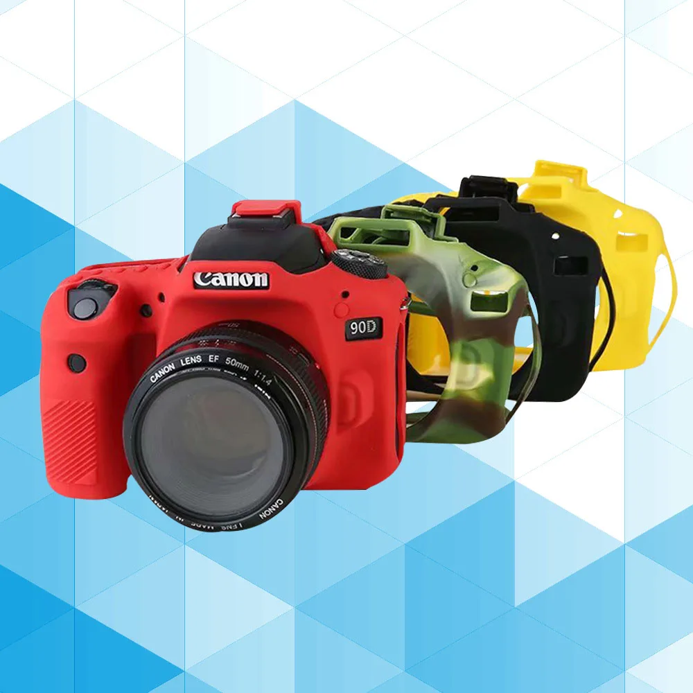 CAENBOO для Canon EOS 90D сумка камеры Мягкий силиконовый резиновый защитный чехол