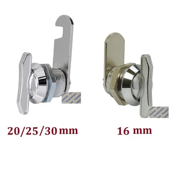 

10Pcs/Lot Chrome Black Universal Cabinet Drawer Keyless Thumb Cam Lock File Cabinet Desk Toolboxes Mailbox Security