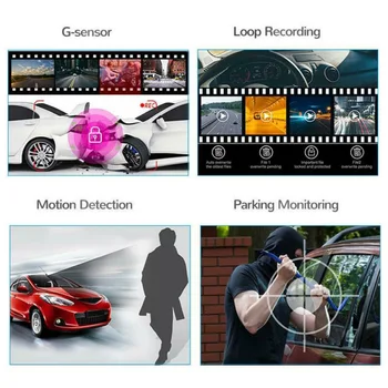 

Set Car DVR Gold 1080P Replacement G sensor Accessories Recorder 4.0 inch