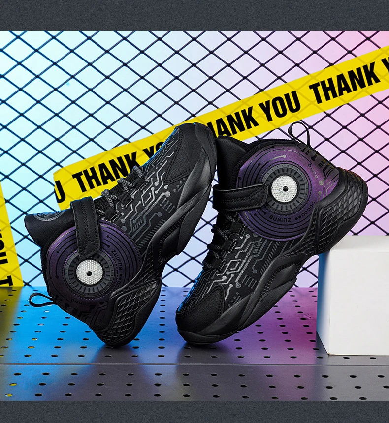 Kids Shoes Trend Cool Boy Outdoor Sneakers Lightweight Activity Supplies Leather Durable Children Casual Running Sport Booties