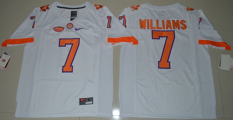 Новейший Clemson Tigers DeShaun Watson, Sammy Watkins, Wayne Gallman II, Artavis Scott Ben Boulware для мужских Джерси - Цвет: color as photo