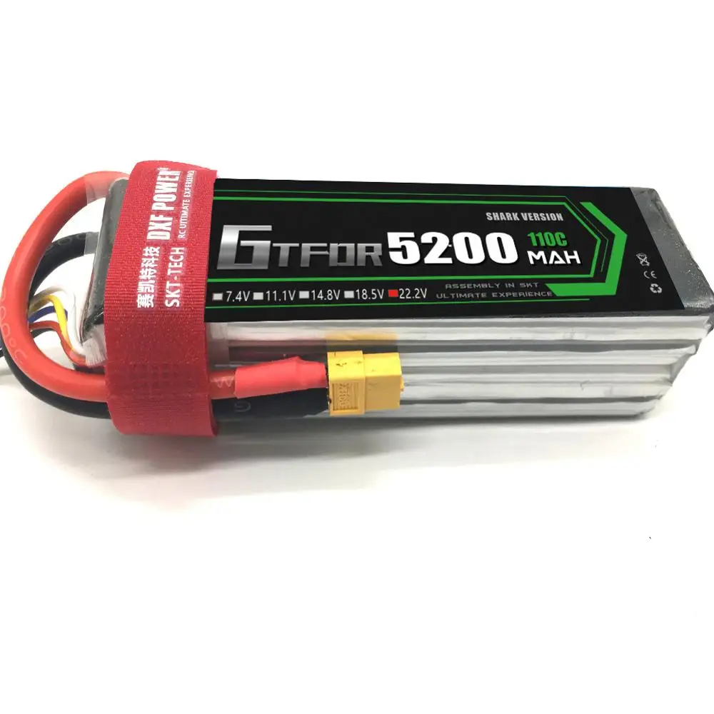 GTFDR Lipo 6S аккумулятор 22 2 в 5200 мА/ч 110C макс. 220C Аккумулятор для дрона AKKU вертолета