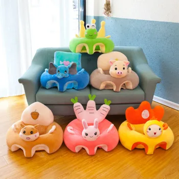 

Baby Support Sofa Seat Baby Plush Chair Learning To Sit Soft Plush Toys cartoon Seat Washable Toddler Nest Feeding Chair