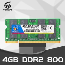 Оперативная память VEINEDA Sodimm DDR2 2 ГБ 4 ГБ 533 667 МГц 800 МГц 200PIN ddr2 для ноутбуков Intel amd mobo PC2-4200 NON-ECC