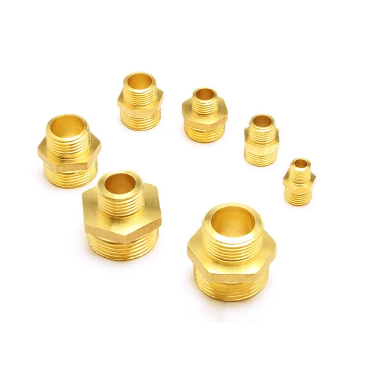 

Silk pairBrass Tube Pneumatic Fitting 1/8" 1/4" 3/8" 1/2" 3/4"1 BSP Male X Male Change Hex Nipple Pipe Connector Adapter Coupler