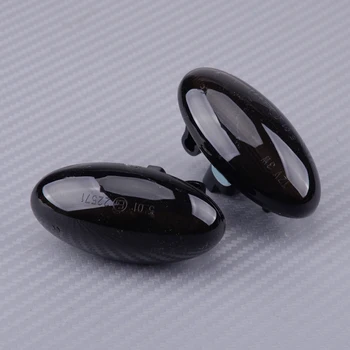 

1Pair ABS Black Dynamic LED Side Indicator Marker Light Car Fit For Peugeot 1007 107 206 207 Citroen C1 C2 C3 C5
