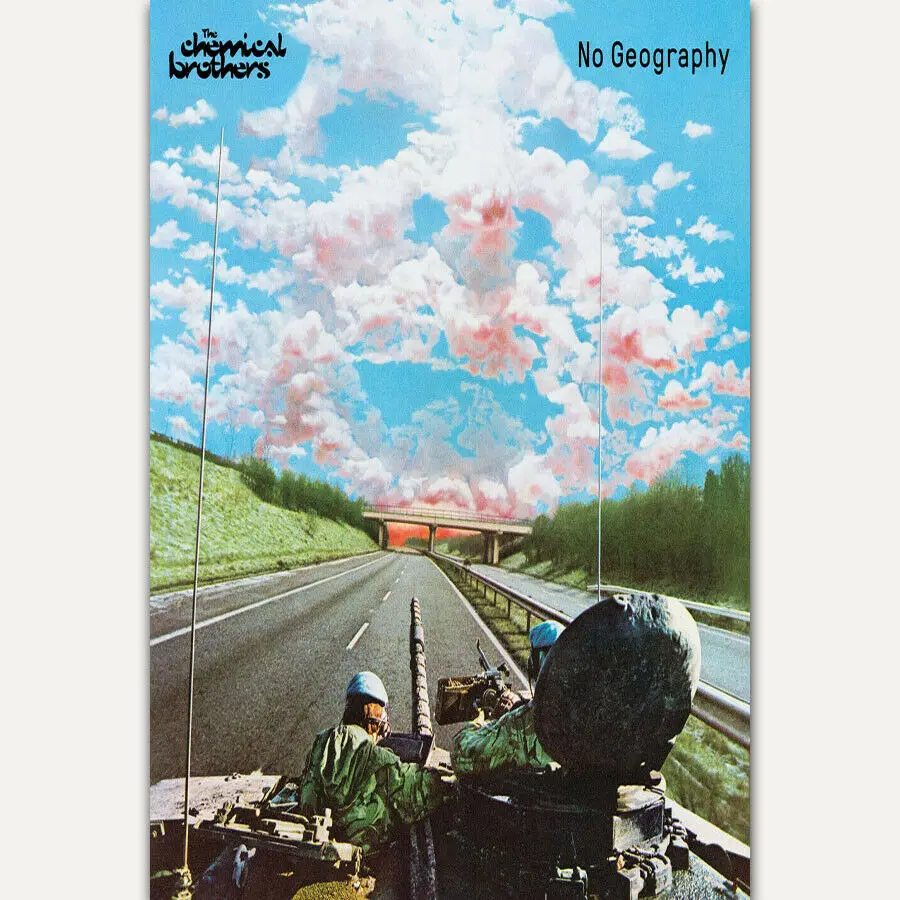 Hot The Chemical Brothers No Geografia 2019 Album Tessuto Di Seta Wall Poster Art Decor Sticker Bright