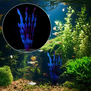 

Aquariums Artificial Plants PVC Environmental Protection Materials Green Kelp Plant Grass For Fish Tank Aquarium Decoration