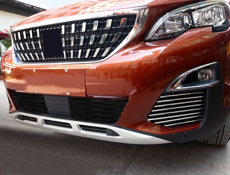 Для Peugeot 3008 GT 5008 2017 2018 2019 стальной наружный передний противотуманный светильник