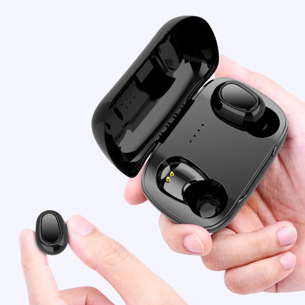 Wireless Bluetooth Earphone Noise Reduction Waterproof Portable Mini for Sports DQ Drop