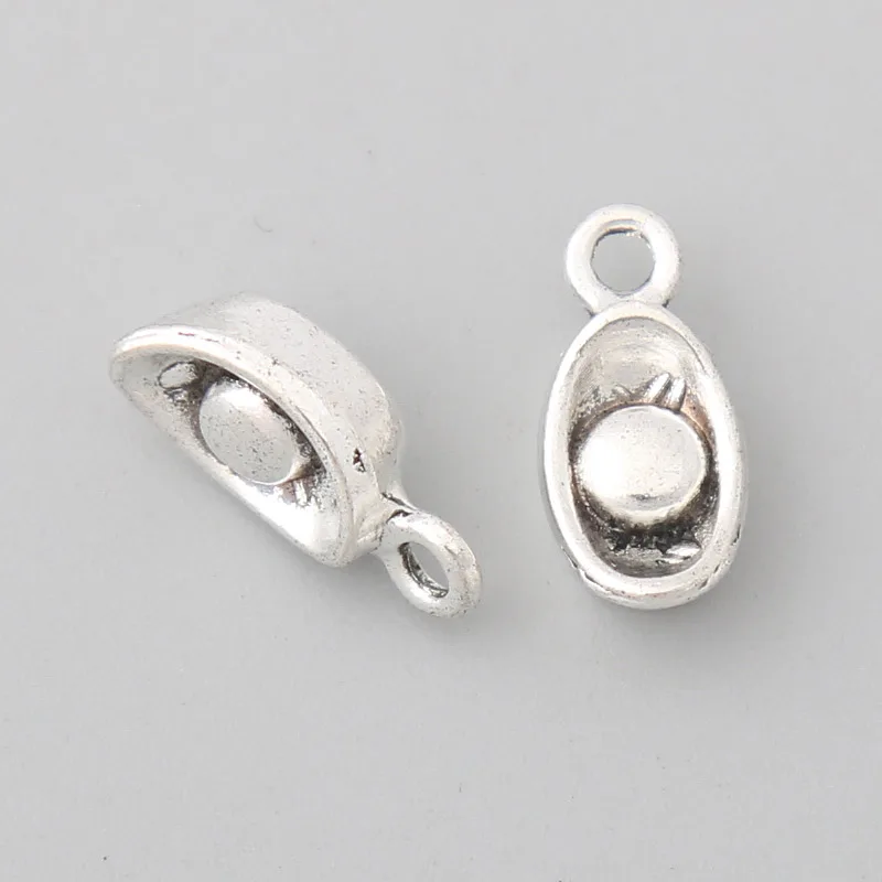 

RAINXTAR Fashion Antique Silver Color Alloy Chinese Ingot Charms 6*12mm 40pcs AAC171