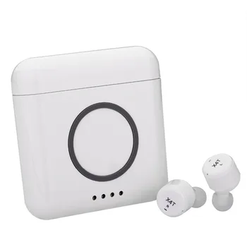 

2018 Latest Bluetooth Earphone X4T TWS Wireless charge box for mobile phone HiFi Headset with Micphone Earphone for iphone x
