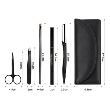 

Professional Stainless Steel Eyebrow Scissors Clip Tweezers Eyebrow Pencil Makeup Set Eyebrow Suits Face Care Tool