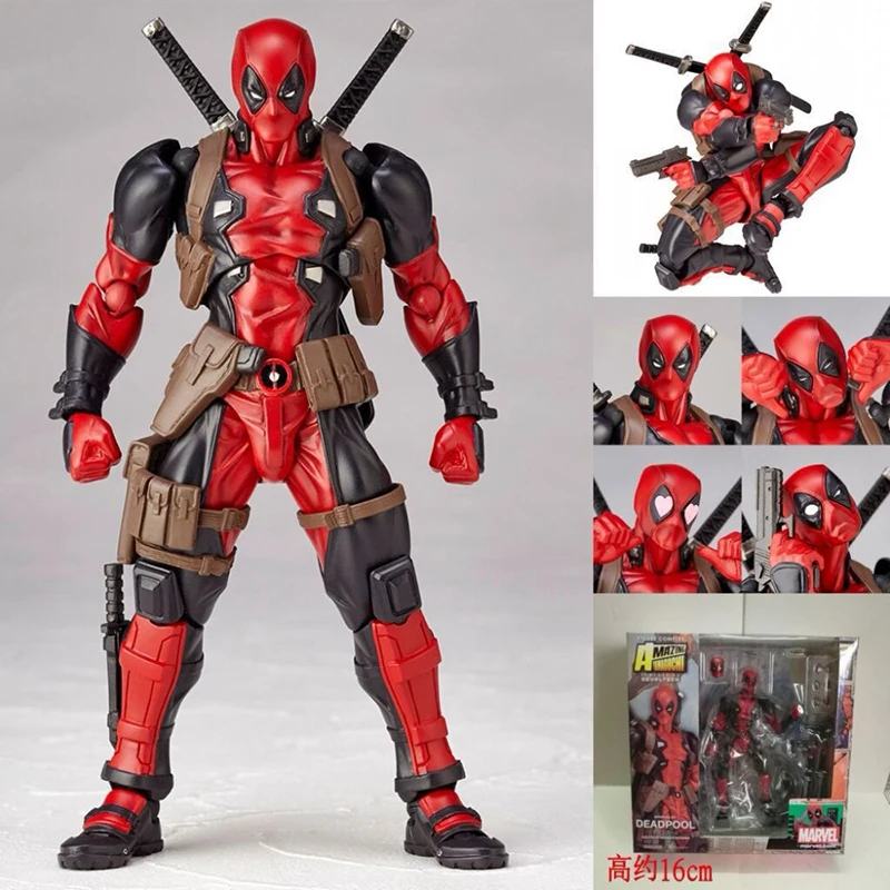 Yamaguchi Revoltech Venom Carnage X-men Росомаха Дэдпул гамбит Магнето Бэтмен Капитан американская Гвен Человек-паук фигурка - Цвет: K with box