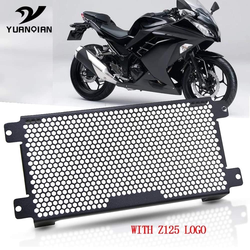 Motorcycle Accessories radiator protective cover Guard Radiator Grille Cover Protecter For Kawasaki Z 125 Performance - Цена: 831,57 руб.