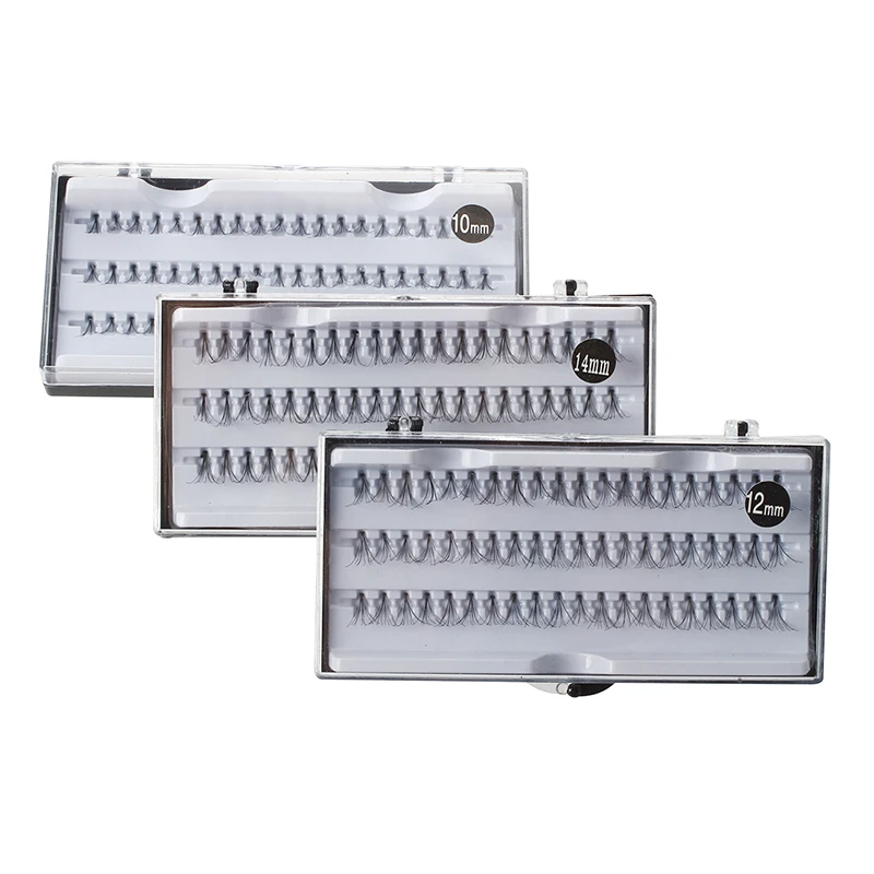 3 коробки 180x10 мм/12 мм/14 мм искусственные накладные ресницы | Красота и здоровье