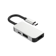 Lcone USB C концентратор адаптер USB C к HDMI 4K USB 3,0 PD зарядный конвертер для Macbook Pro DELL huawei mate 30 Pro samsung S10