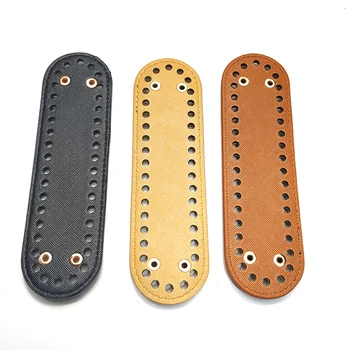 

18*5cm Oval Bottom Complete for Knitting Bag PU Leather Bottom 38 Holes Women Handbag Handmade DIY Accessories