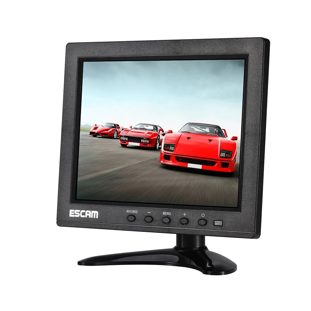 8inch CCTV Security Surveillance Monitor with Remote Controller 1024x768 Resolution Video Display Support HDMI/VGA/AV/BNC/USB |