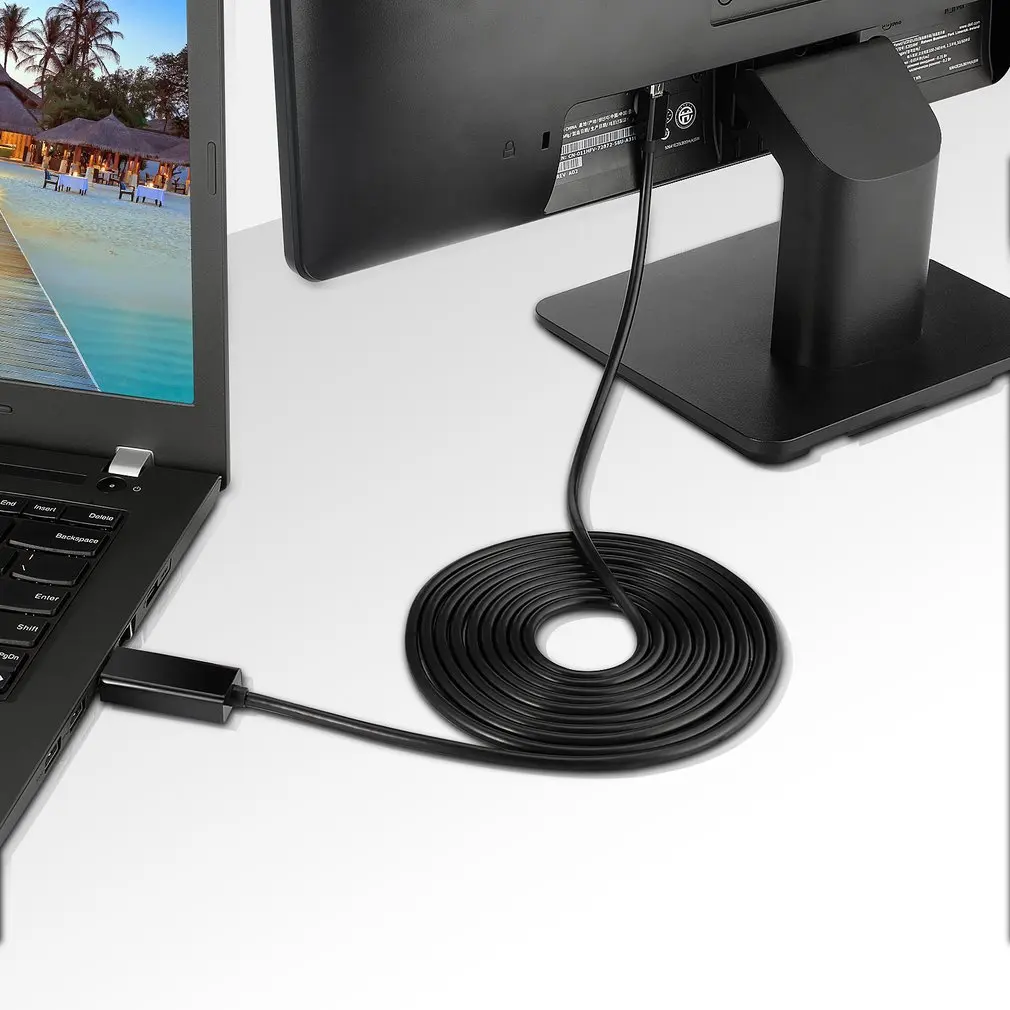 LESHP черный 4K Mini DP DisplayPort 1,2 к HDMI кабель 4K с Позолоченный разъем 1,8 м 6 футов кабель со штыревыми соединителями на обоих концах для подключения