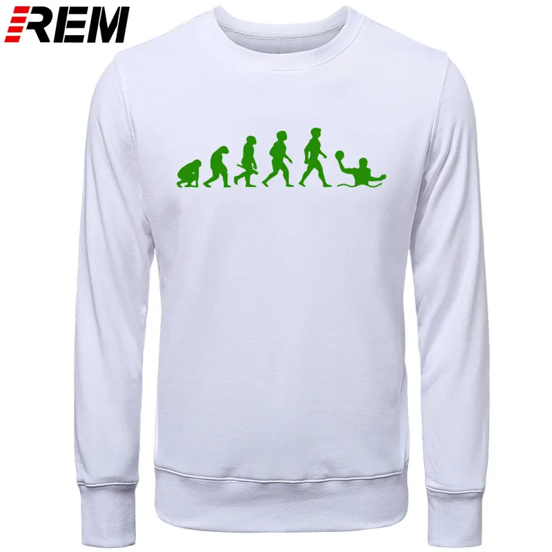 Худи rem Evolution, ватерполо, мужская мода, длинный рукав, o-образный вырез, хлопок, забавные, крутые мужские топы, Толстовки, Толстовки