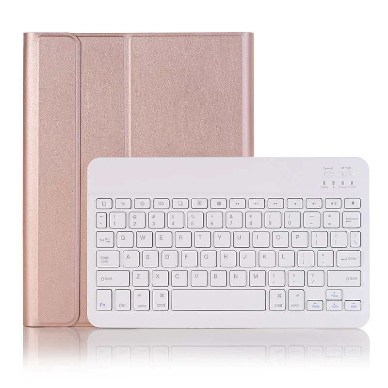 

PU Leather Case with Removable Bluetooth Keyboard and Pencil Slot for iPad 10.2 2019 7th Gen Smart Cover for iPad 8 10.2 2020