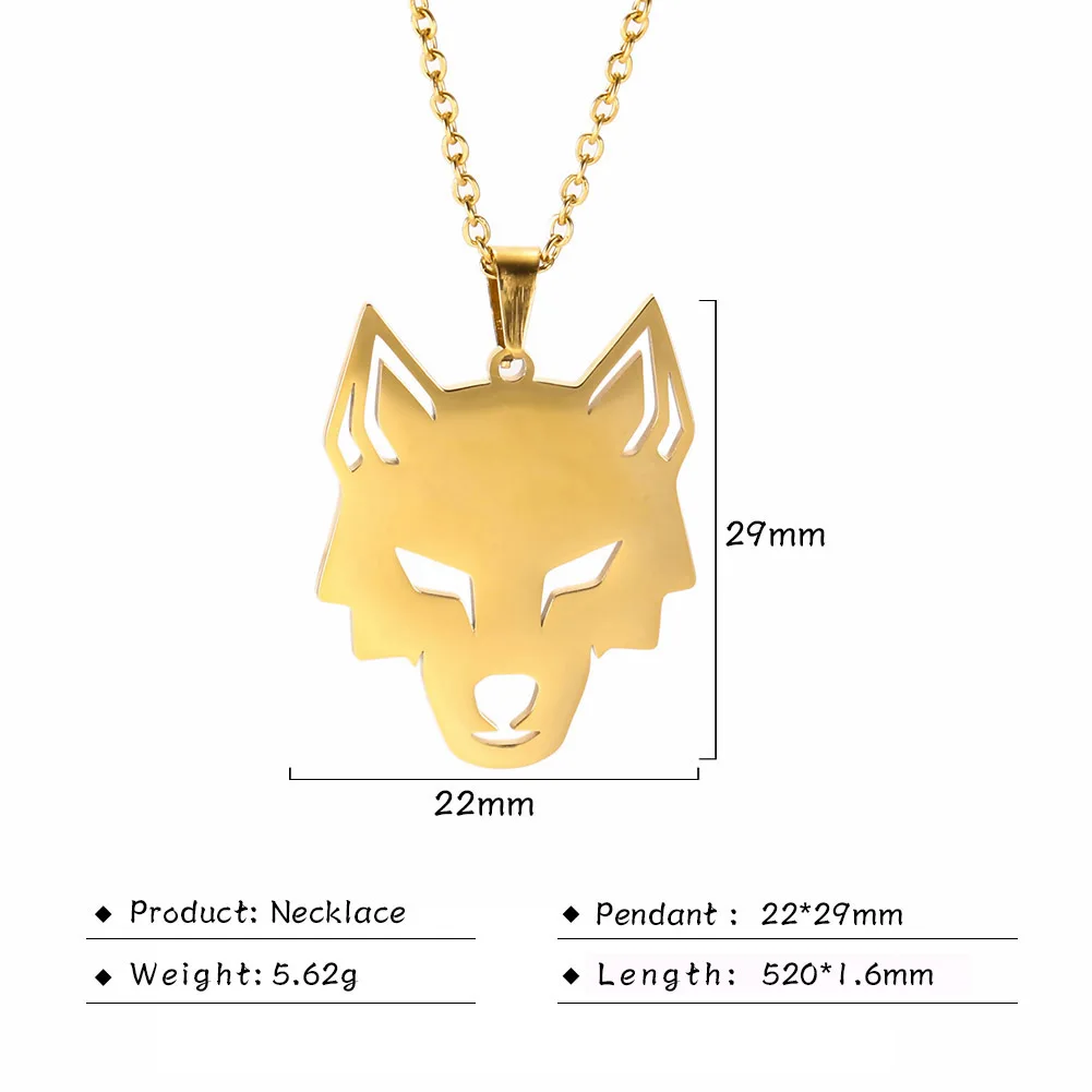 Style1 gold Skyrim одинокий вой волк животное кулон ожерелье мужчины женщины Амулет из нержавеющей стали Начальная Регулируемая цепочка ожерелье s ювелирные изделия подарок - Окраска металла: Style1 gold