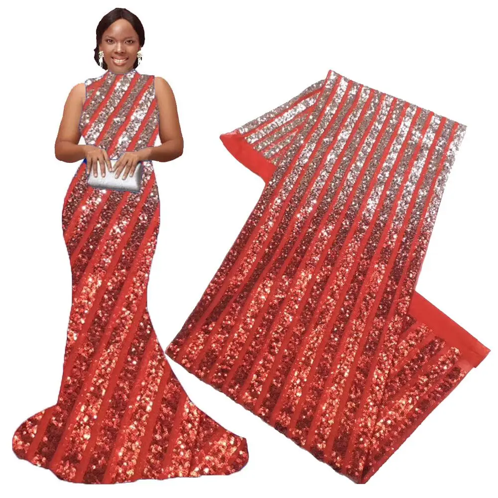 

Coral silver nigerian lace fabrics 2020 high quality lace embroidery fabric with sequins african french lace fabric for women