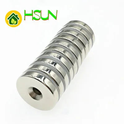 

10pcs Super-strength small circular magnet with holes Super powerful High-strength sinking hole magnet screw hole steel