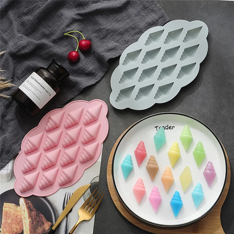 Rich cloud rain soft candy mold chocolate candy craft cake mold baking ice cream cone shape baking chocolate mold 30S18 (10)