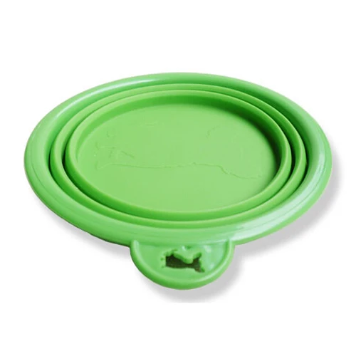 Dog Pet Travel Plastic Collapsible Food Water Bowls green | Дом и сад