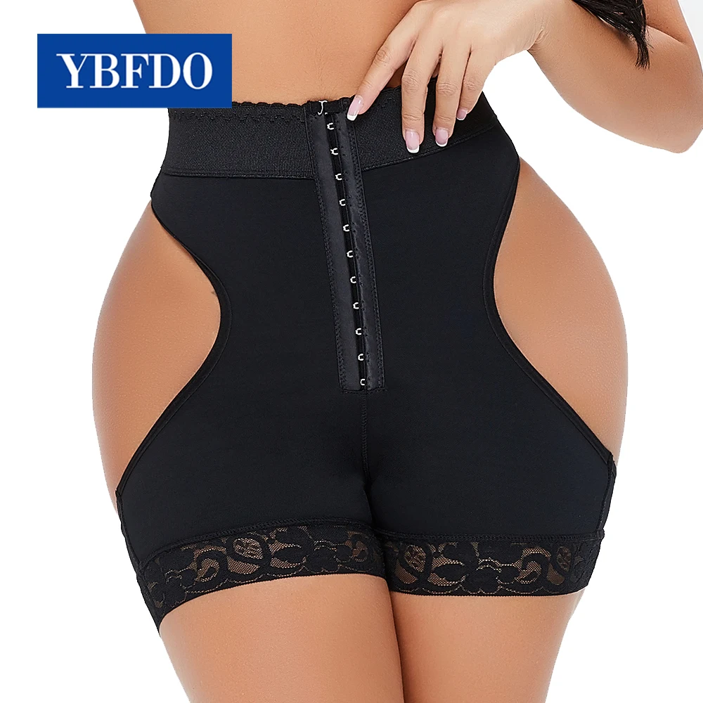 YBFDO High Waist Butt lifter Tummy Control Panties Booty Lift Pulling  Underwear Shaper Workout Waist Trainer Corset Shapewear