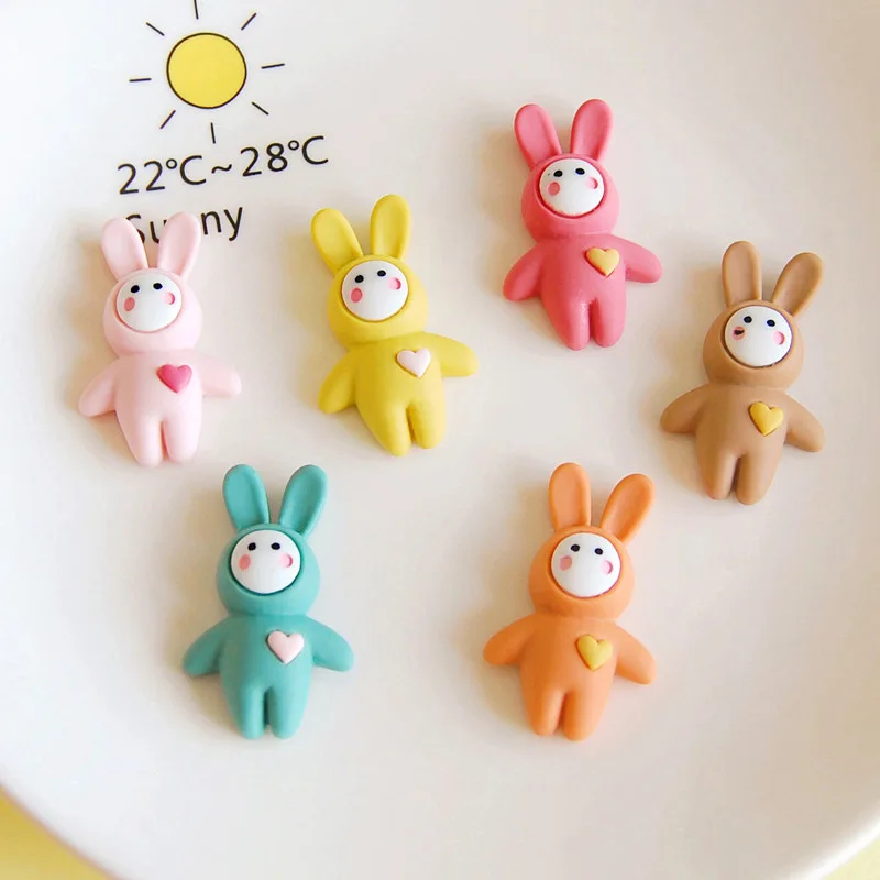10Pcs/lot Flatback Resin Cabochons Kawaii Rabbit Resin Cabochon DIY Embellishment for Scrapbooking Decoration Hair Accessories 10Pcs/lot Flatback Resin Cabochons Kawaii Rabbit Resin Cabochon DIY Embellishment for Scrapbooking Decoration Hair Accessories
