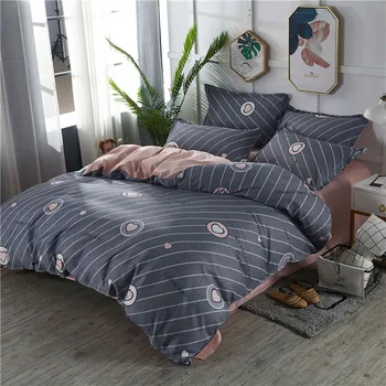 

Thumbedding Love Bedding Set Dark Grey Romantic Comfortable Duvet Cover Single Queen King Full Twin Unique Design Bed Set