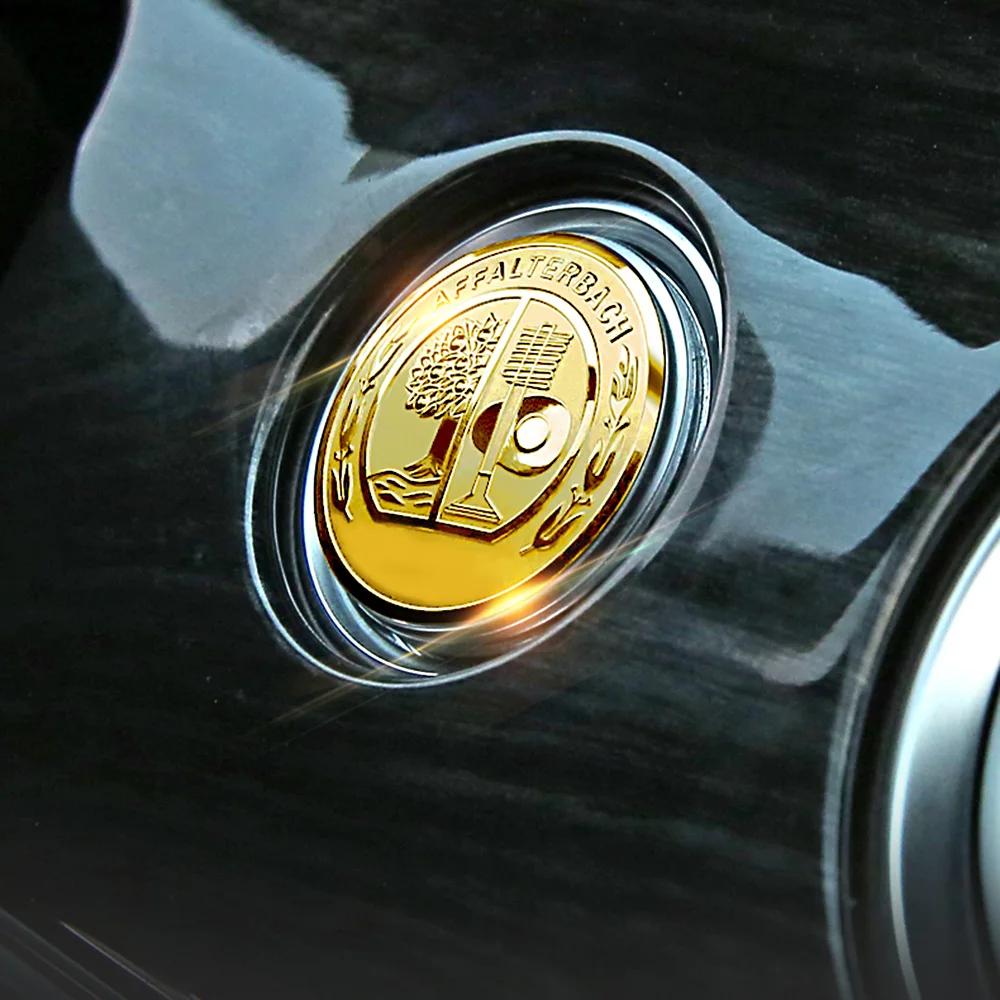 

Car Engine One-Button Start Cover Apple Tree Logo Badge Sticker For Mercedes Benz A B C E Class W253 W168 W169 W240 W170 C220 CL
