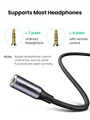 Ugreen Type C 3.5 Jack Earphone USB C to 3.5mm AUX Headphones Adapter Audio cable For Huawei V30 mate 20 P30 pro Xiaomi Mi 10 9