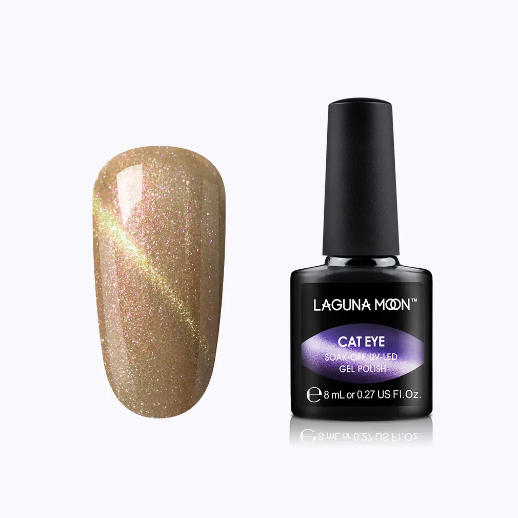 Lagunoon 8 мл Золотой цветной "кошачий глаз" Магнит УФ-гель для ногтей краска с магнитной окисью железа светодиодный светильник эмаль Лаки лака 59 цветов - Color: 59